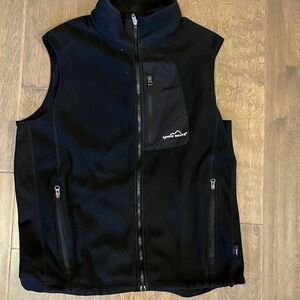 Eddie Bauer 365 Windcutter fleece Black Men's Vest large Tall